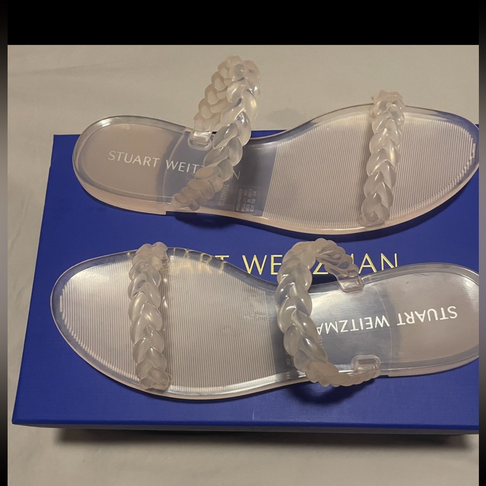 Stuart Weitzman - NIB | Braided Jelly Clear Slide-On Sandals - Size 39.5/9B